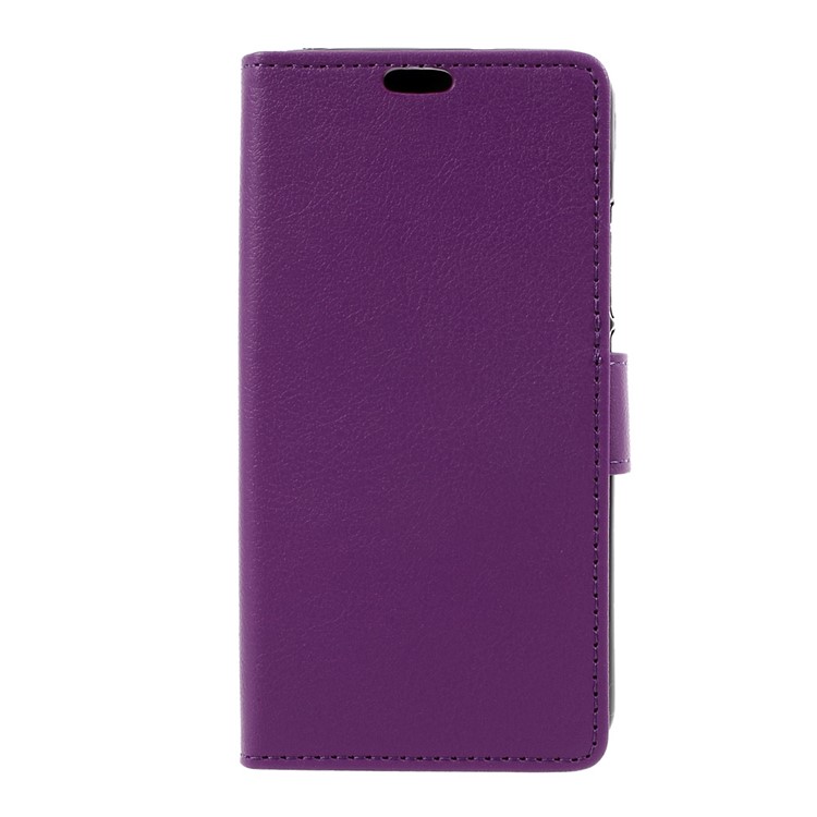 Wallet Stand Leather Mobile Casing Accessory for Wileyfox Swift 2 - Purple-1