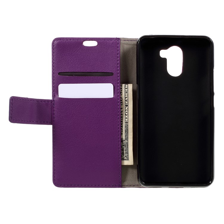 Wallet Stand Leather Mobile Casing Accessory for Wileyfox Swift 2 - Purple-6