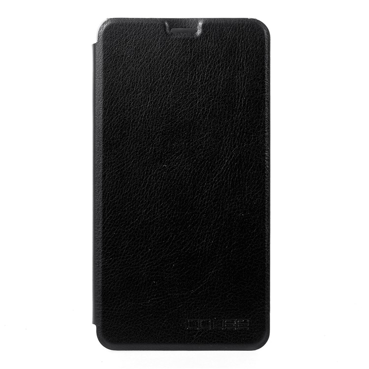 OCUBE PU Leather Stand Flip Cover for Leagoo M8 - Black-1