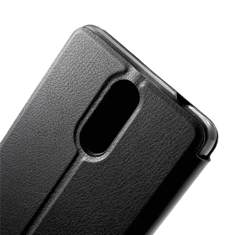 OCUBE PU Leather Stand Flip Cover for Leagoo M8 - Black-6