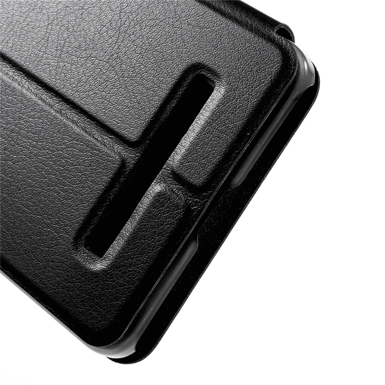 OCUBE PU Leather Stand Flip Cover for Leagoo M8 - Black-7