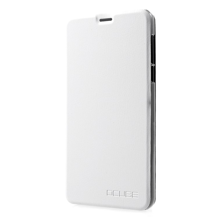 OCUBE PU Leather Stand Phone Casing for Leagoo M8 - White-2