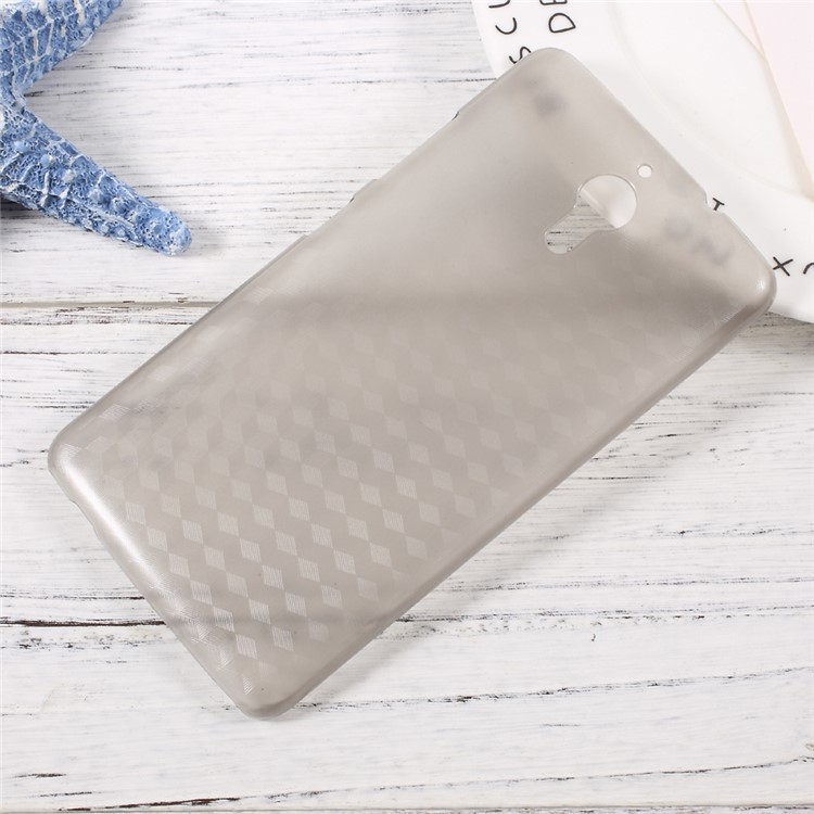 For PPTV KING 7 / 7s Geometric Pattern PU Back Cover Case - Grey-1