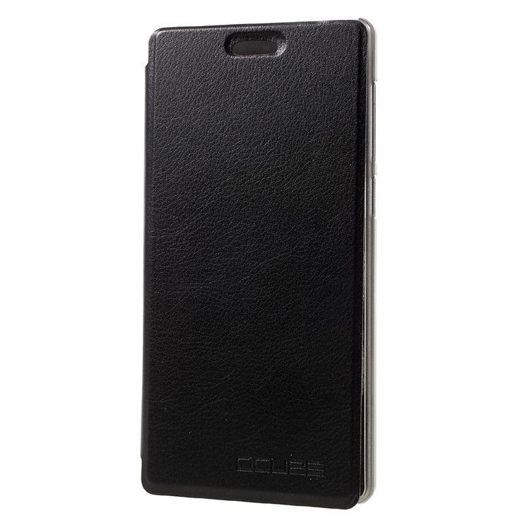 Flip Leather Stand Phone Case Shell for Vernee Apollo - Black-2