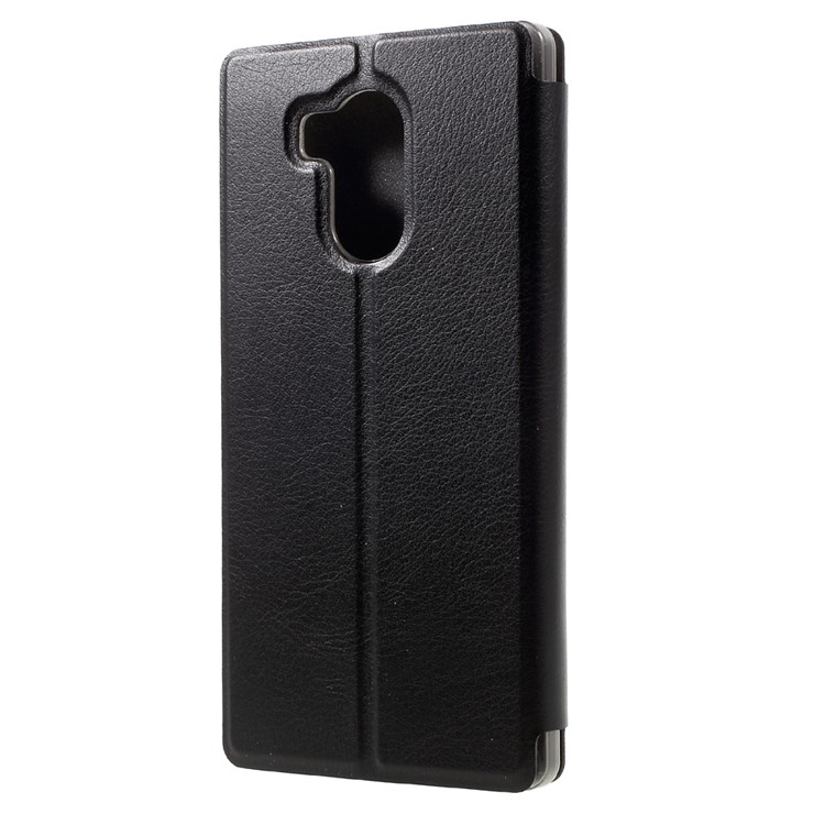 Flip Leather Stand Phone Case Shell for Vernee Apollo - Black-3
