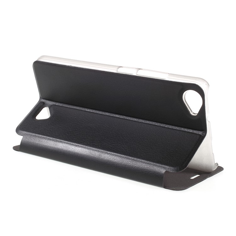 Mobile Phone Leather Case with Stand for Oukitel C5 Pro - Black-5