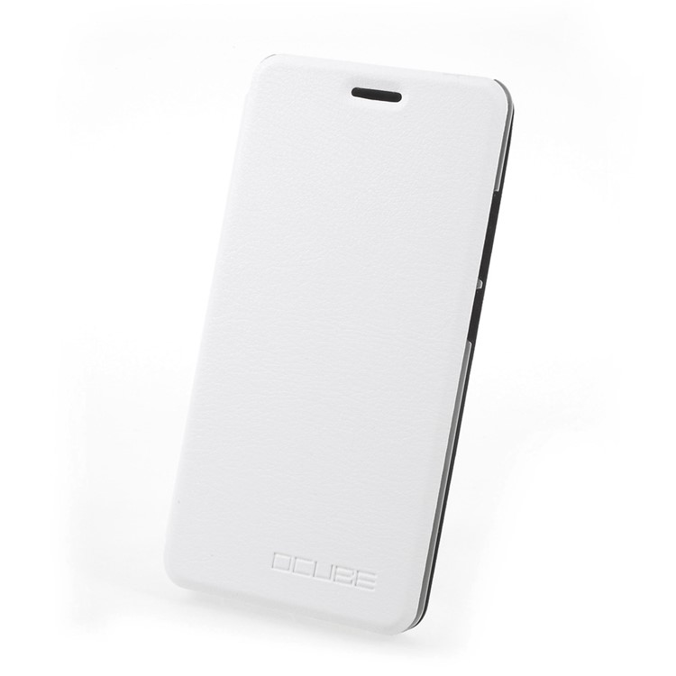 Mobile Phone Leather Stand Case for Oukitel C5 Pro - White-1