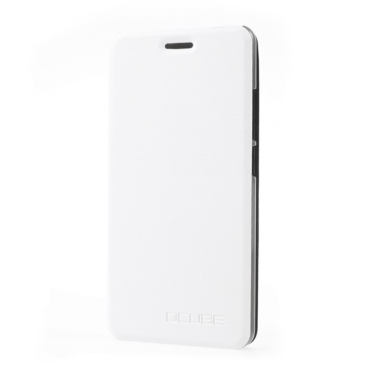 Mobile Phone Leather Stand Case for Oukitel C5 Pro - White-2