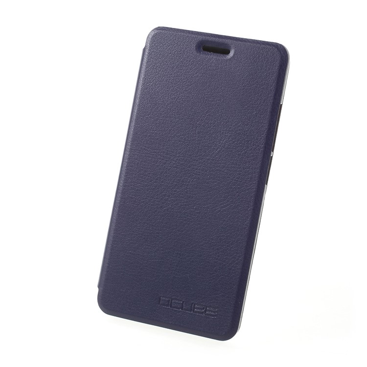 Mobile Phone Leather Shell Cover with Stand for Oukitel C5 Pro - Dark Blue-1