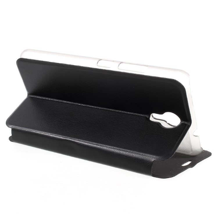 Mobile Phone Leather Shell with Stand for Ulefone Power 2 - Black-4