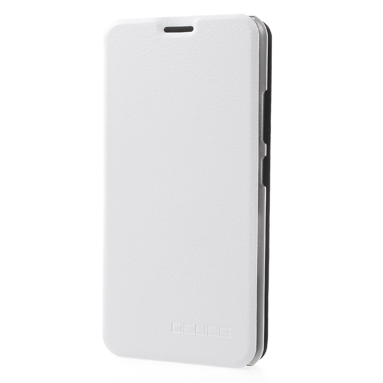 Mobile Phone Leather Case with Stand for Ulefone Power 2 - White-1