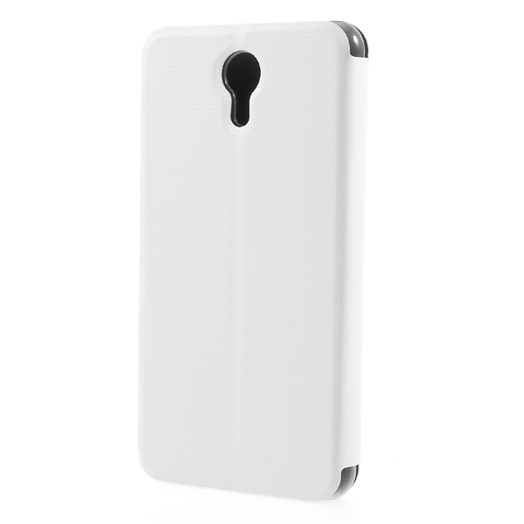 Mobile Phone Leather Case with Stand for Ulefone Power 2 - White-2