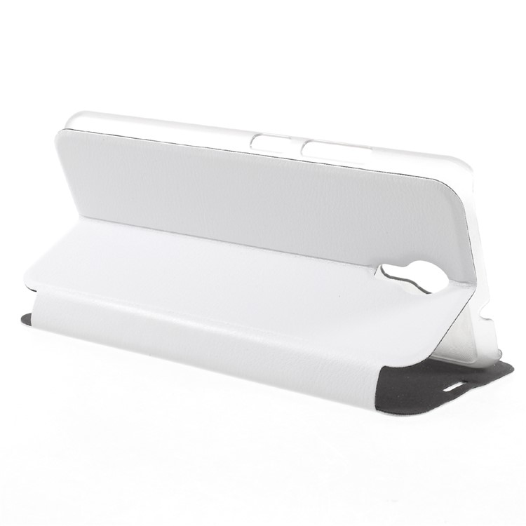 Mobile Phone Leather Case with Stand for Ulefone Power 2 - White-4