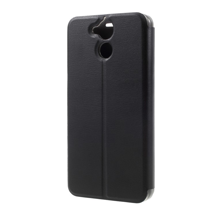 PU Leather Stand Phone Case for Blackview P2 Lite - Black-2