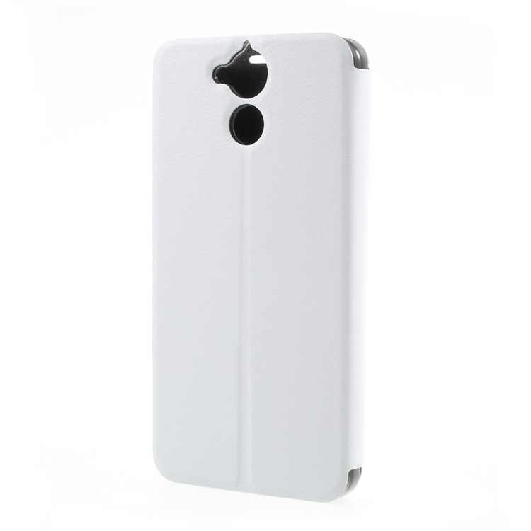 PU Leather Stand Phone Cover for Blackview P2 Lite - White-2