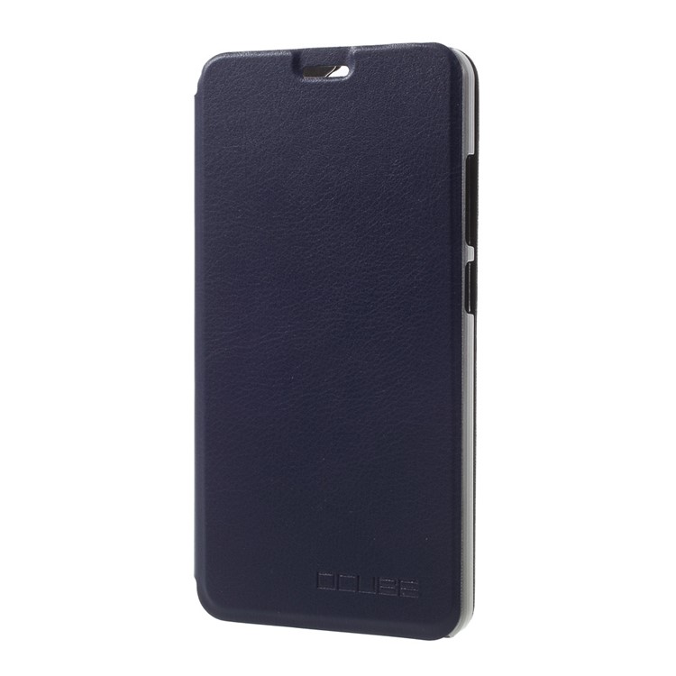 PU Leather Stand Phone Shell for Blackview P2 Lite - Dark Blue-1