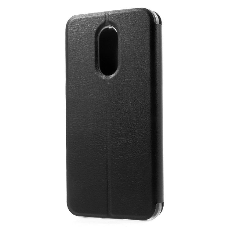 PU Leather Stand Phone Casing for Homtom HT37 - Black-2