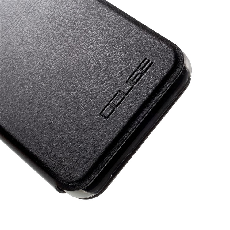 PU Leather Stand Phone Casing for Homtom HT37 - Black-5