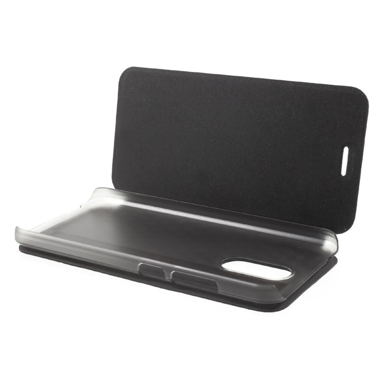 PU Leather Stand Phone Casing for Homtom HT37 - Black-8