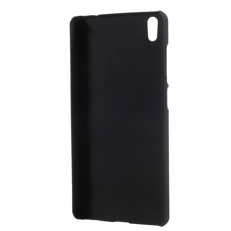 Rubber Coating PC Hard Phone Cover for LYF Water 5 LS5007 - Black-3