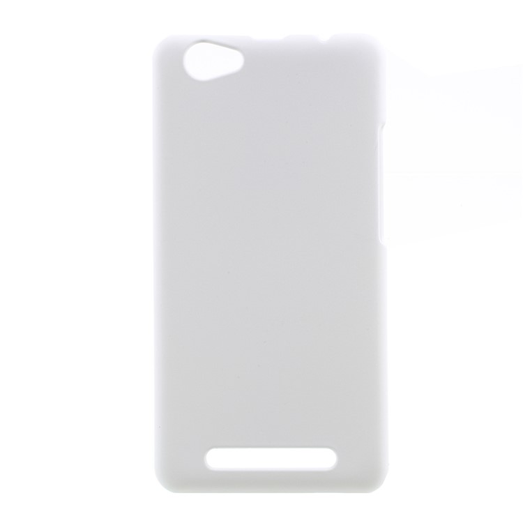 For LYF Wind 6 LS 5009 Rubberized PC Back Case Mobile Shell - White-1