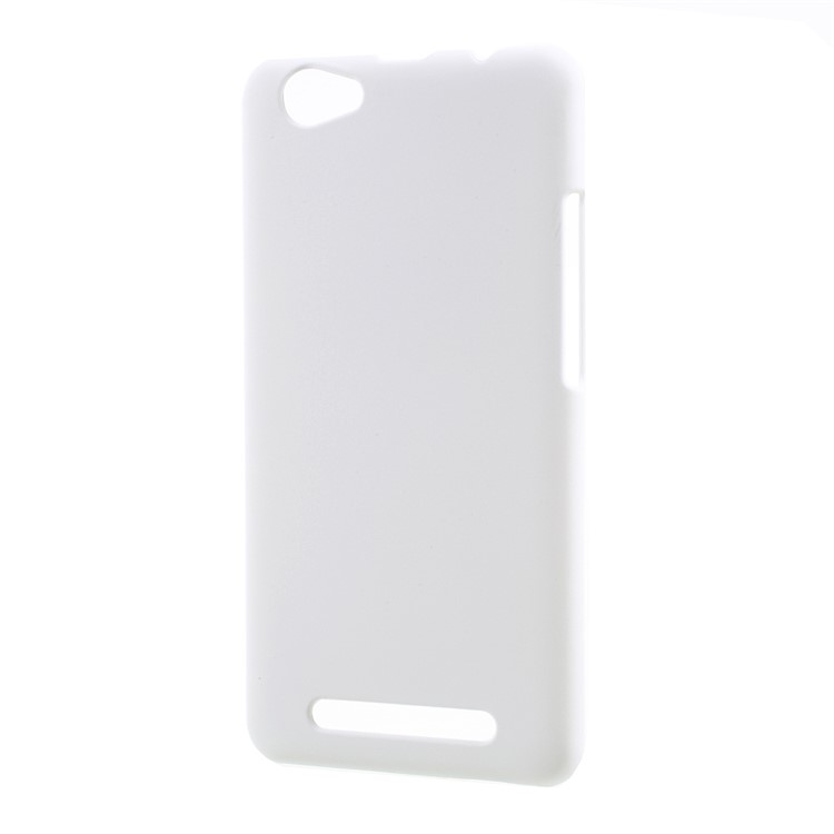 For LYF Wind 6 LS 5009 Rubberized PC Back Case Mobile Shell - White-2
