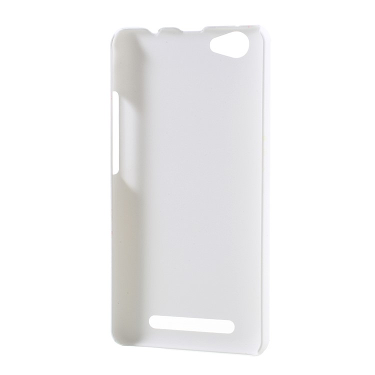 For LYF Wind 6 LS 5009 Rubberized PC Back Case Mobile Shell - White-3