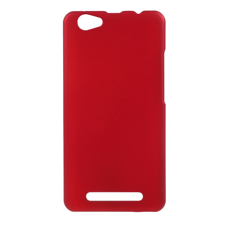 Rubberized PC Hard Case Cover for LYF Wind 6 LS 5009 - Red-1