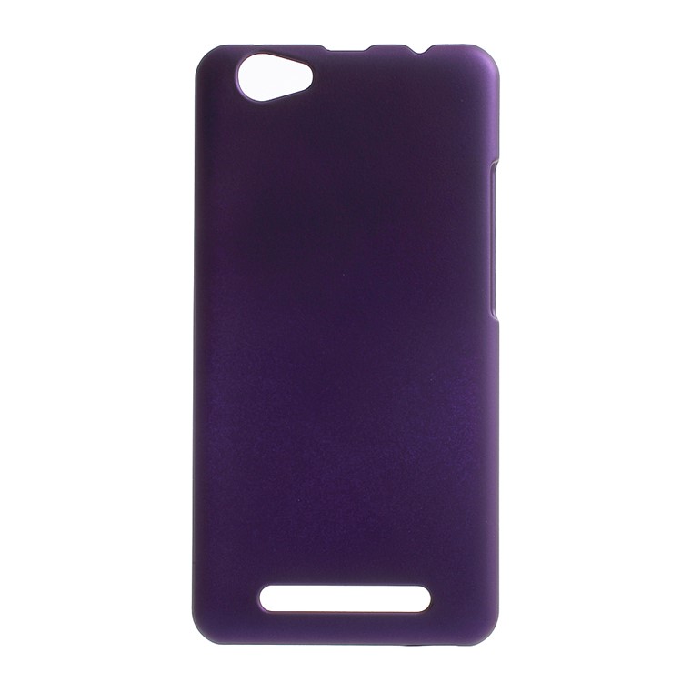 Rubberized PC Phone Hard Cover Case for LYF Wind 6 LS 5009 - Purple-1