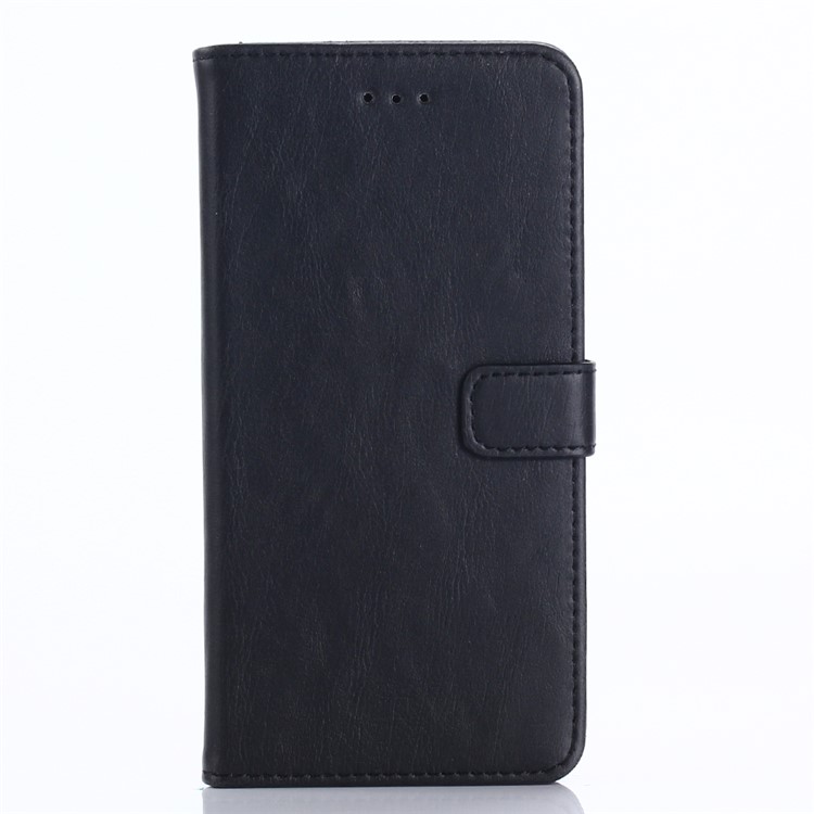 Retro Crazy Horse Magnetic Wallet Leather Stand Phone Case for Sharp One X1 - Black-1