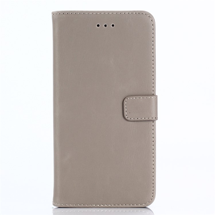 Retro Crazy Horse Magnetic PU Leather Stand Cover with Card Slots for Sharp One X1 - Beige-1