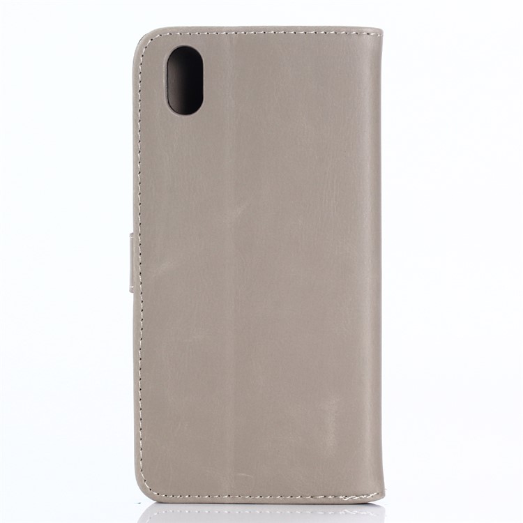 Retro Crazy Horse Magnetic PU Leather Stand Cover with Card Slots for Sharp One X1 - Beige-2