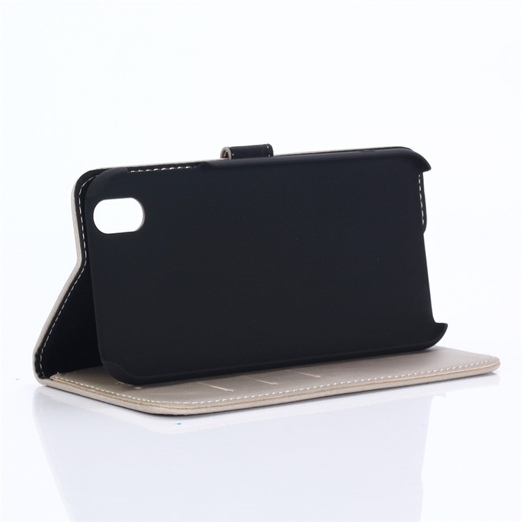 Retro Crazy Horse Magnetic PU Leather Stand Cover with Card Slots for Sharp One X1 - Beige-5