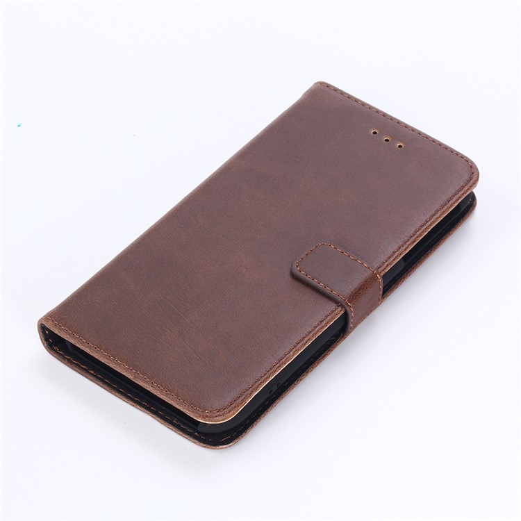 Retro Crazy Horse Wallet Leather Flip Case Cover for Sharp One X1 - Coffee-7