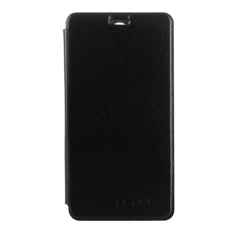 Folding PU Leather Skin PC Case with Stand for BlackBerry R6 Lite - Black-2