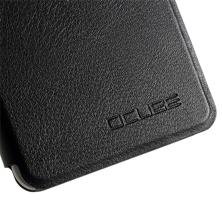 Folding PU Leather Skin PC Case with Stand for BlackBerry R6 Lite - Black-7