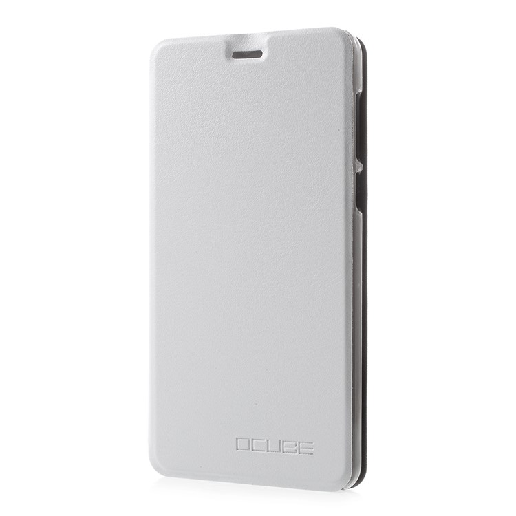 Folding PU Leather Skin PC Cover with Stand for BlackBerry R6 Lite - White-2