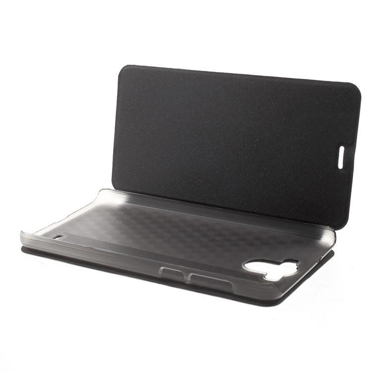 Folding PU Leather Skin PC Cover with Stand for BlackBerry R6 Lite - White-5