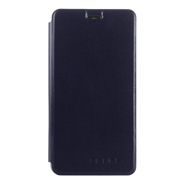 Folding PU Leather Skin PC Shell with Stand for BlackBerry R6 Lite - Dark Blue-1