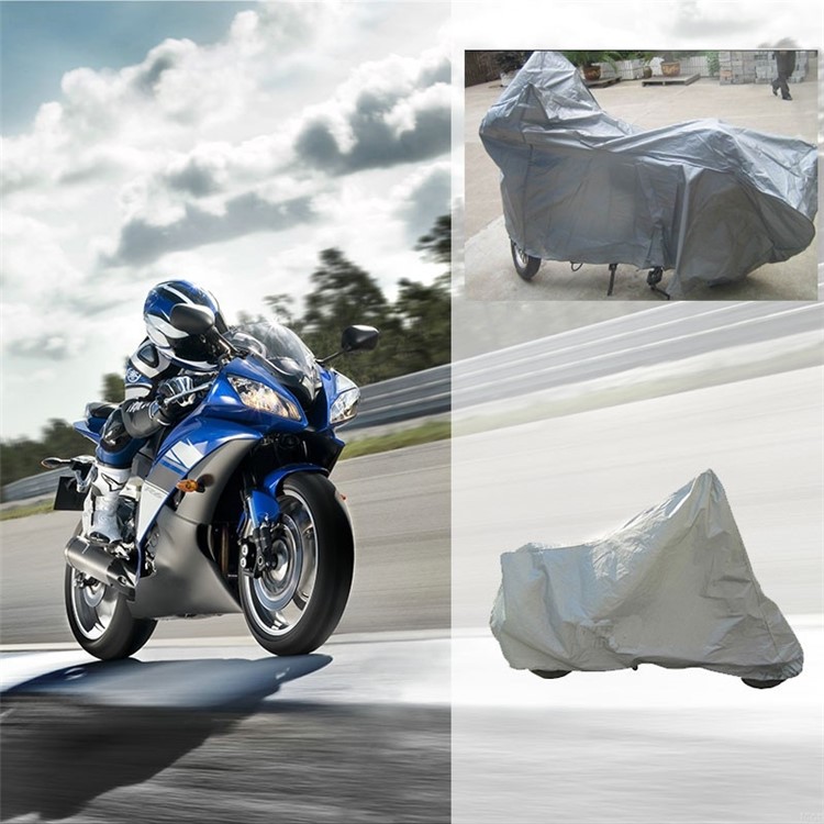PEVA Single Deck Motorcycle Jacket Outdoor Waterproof Sunshade Protector, Size: M (120x210cm)-1