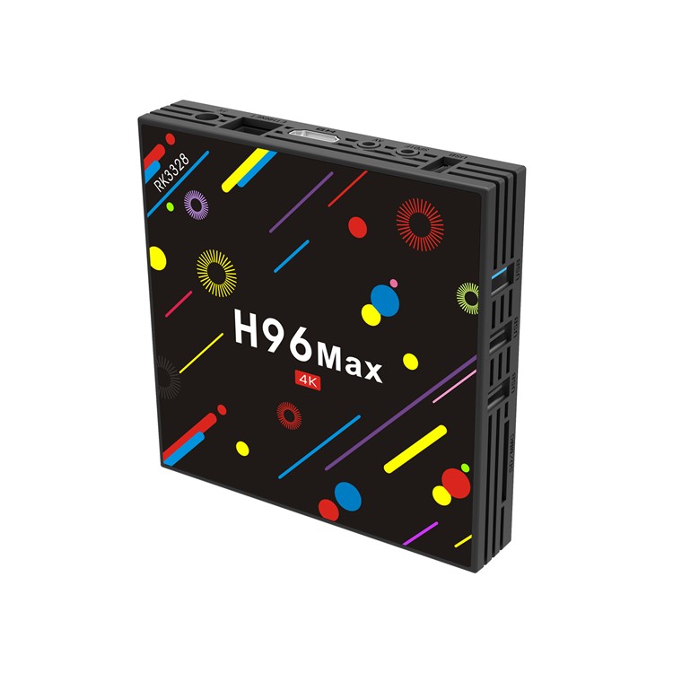 Colorized Pattern Rockchip RK3328 Quad Core Android 7.1 TV Box Dual Band WiFi Media Player 4+32GB - US Plug-2