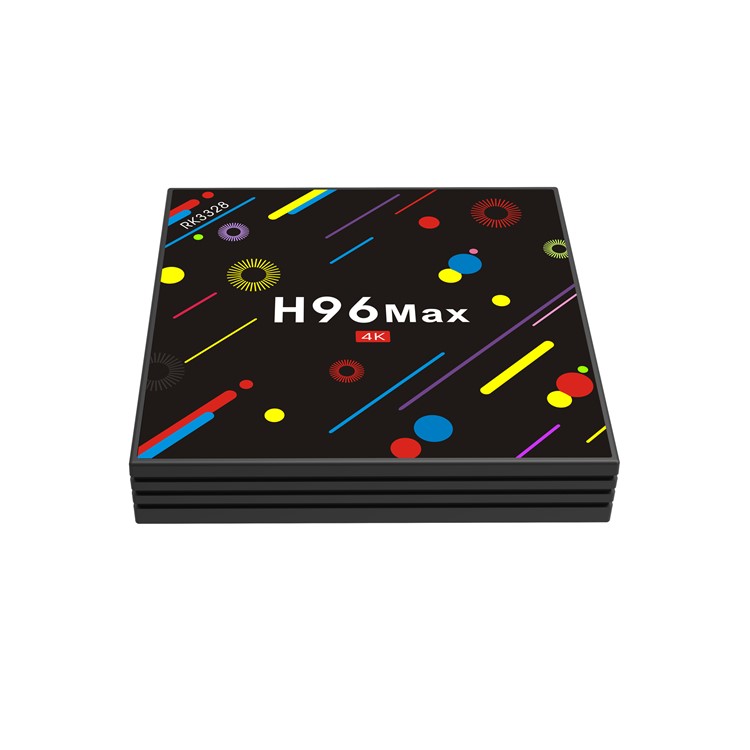 Colorized Pattern Rockchip RK3328 Quad Core Android 7.1 TV Box Dual Band WiFi Media Player 4+32GB - US Plug-4