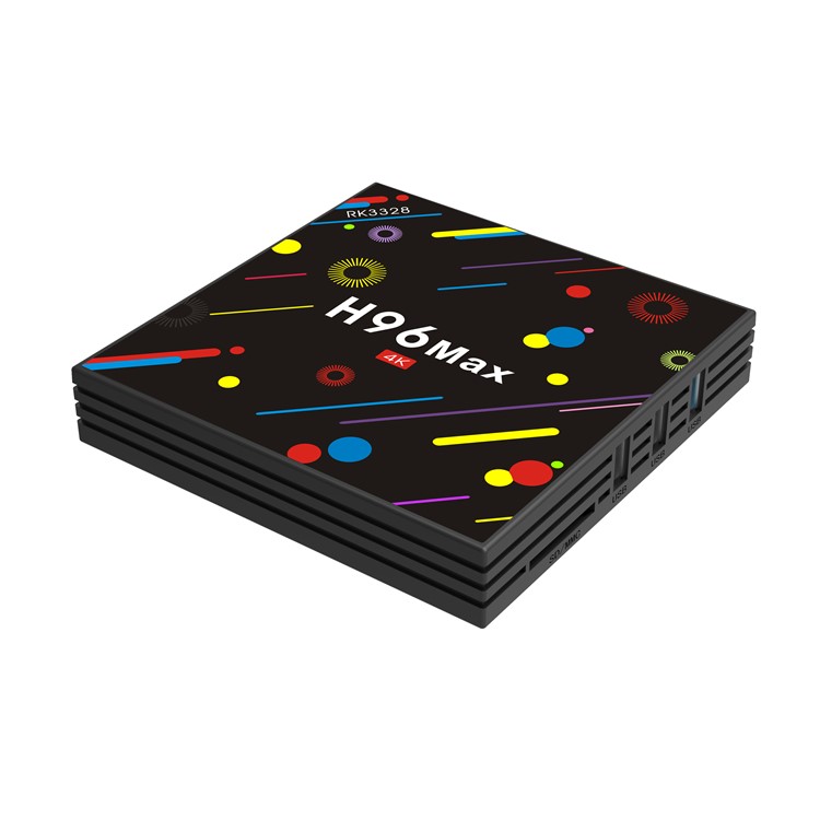 Colorized Pattern Rockchip RK3328 Quad Core Android 7.1 TV Box Dual Band WiFi Media Player 4+32GB - US Plug-6
