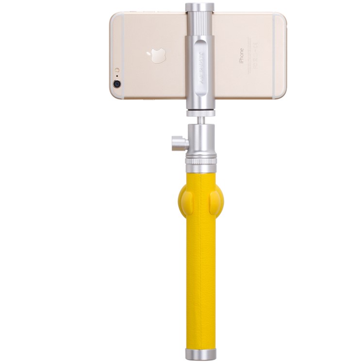 MOMAX Selfie Pro 90cm Selfie Stick Monopod with Bluetooth Remote Shutter - Yellow-3