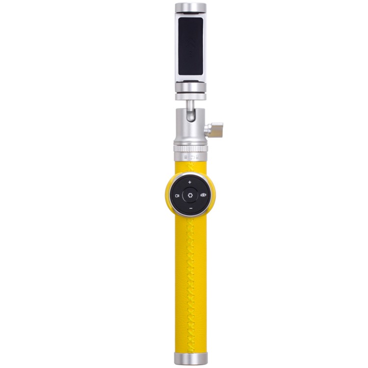 MOMAX Selfie Pro 90cm Selfie Stick Monopod with Bluetooth Remote Shutter - Yellow-7