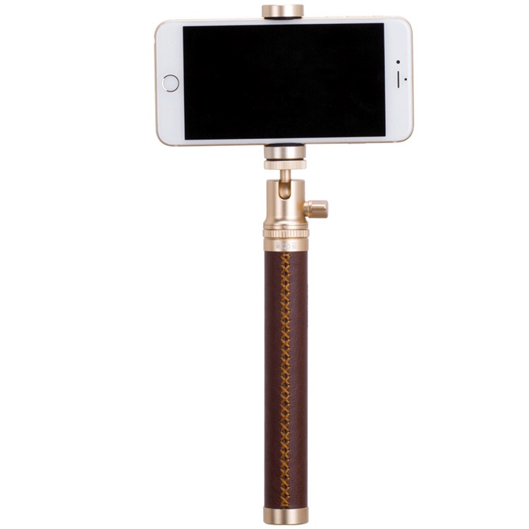 MOMAX Selfie Pro 90cm Selfie Stick Monopod with Bluetooth Remote Shutter - Brown-13