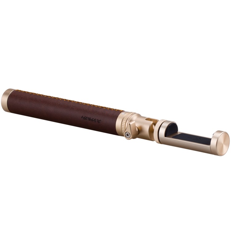 MOMAX Selfie Pro 90cm Selfie Stick Monopod with Bluetooth Remote Shutter - Brown-5