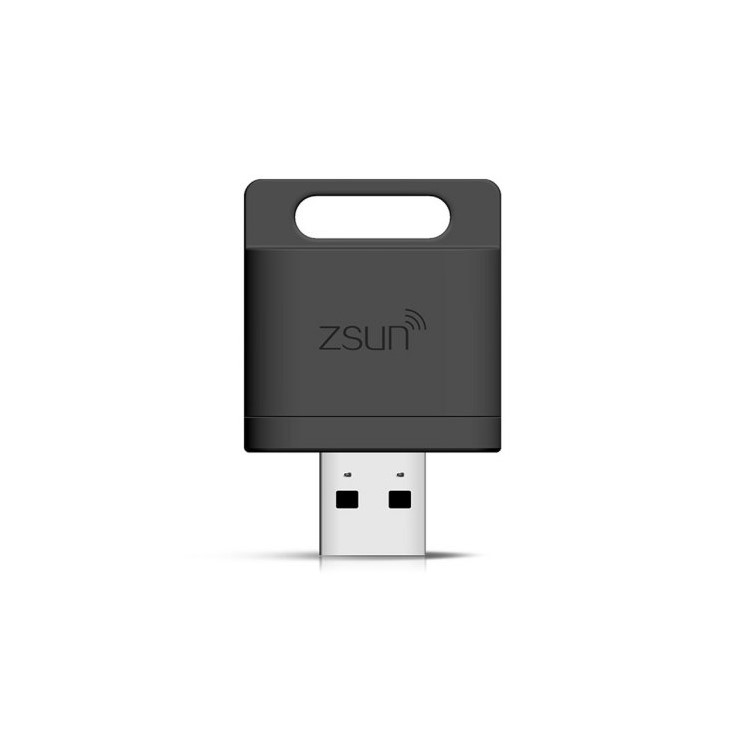 ZSUN WiFi USB 2.0 TF Card Reader 2TB for iOS Android Windows - Black-1