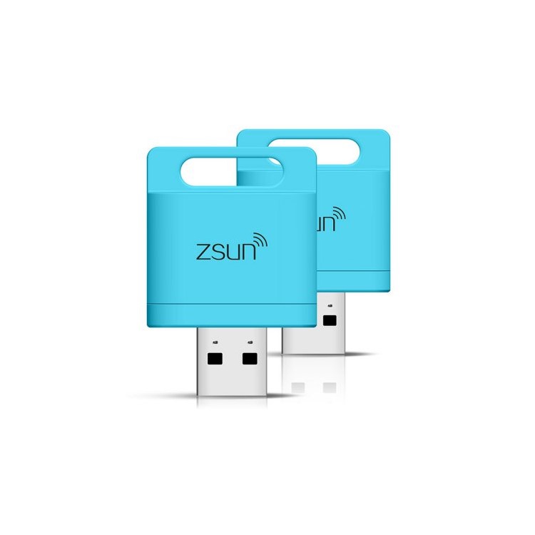 ZSUN 2TB WiFi USB 2.0 TF Card Reader for iOS Android Windows - Blue-3