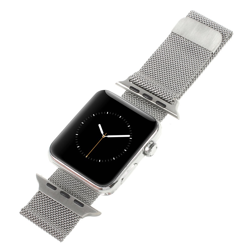 Milanese Stainless Steel Watchband Wristband for Apple Watch Series 4 44mm / Series 3 / 2 / 1 42mm - Silver Color-2